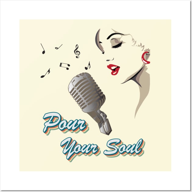 Pour Your Soul Wall Art by antarte